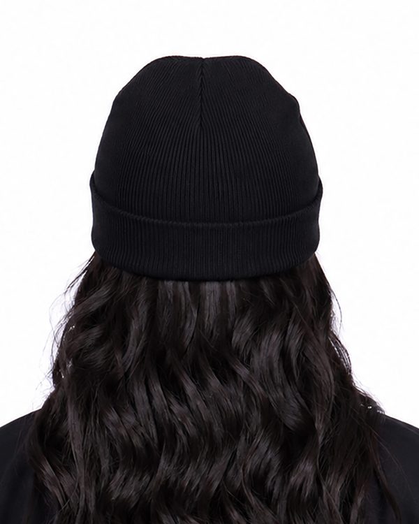 Black Beanie W Back