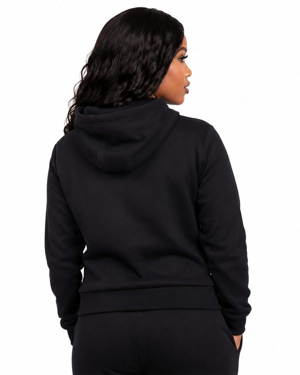 Black Classic Hoodie W Back
