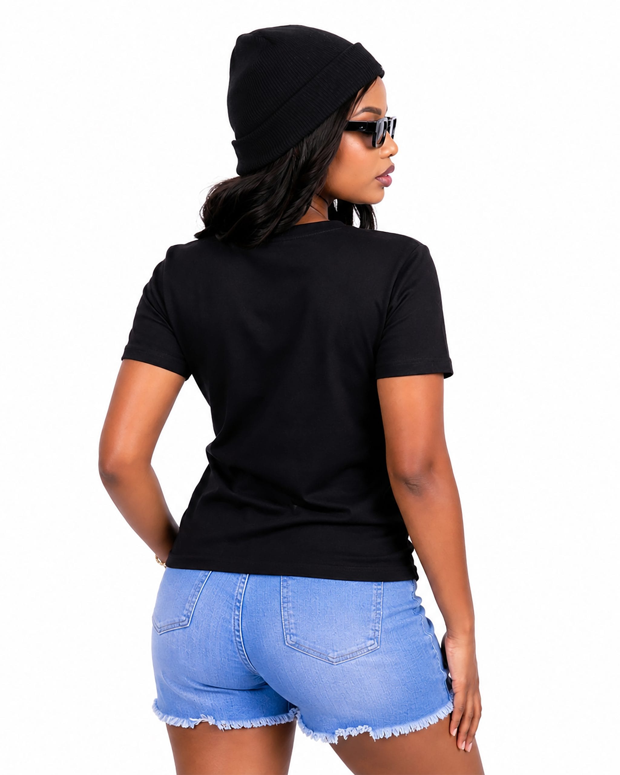 Black Classic Tshirt Black Classic Tshirt Women Back