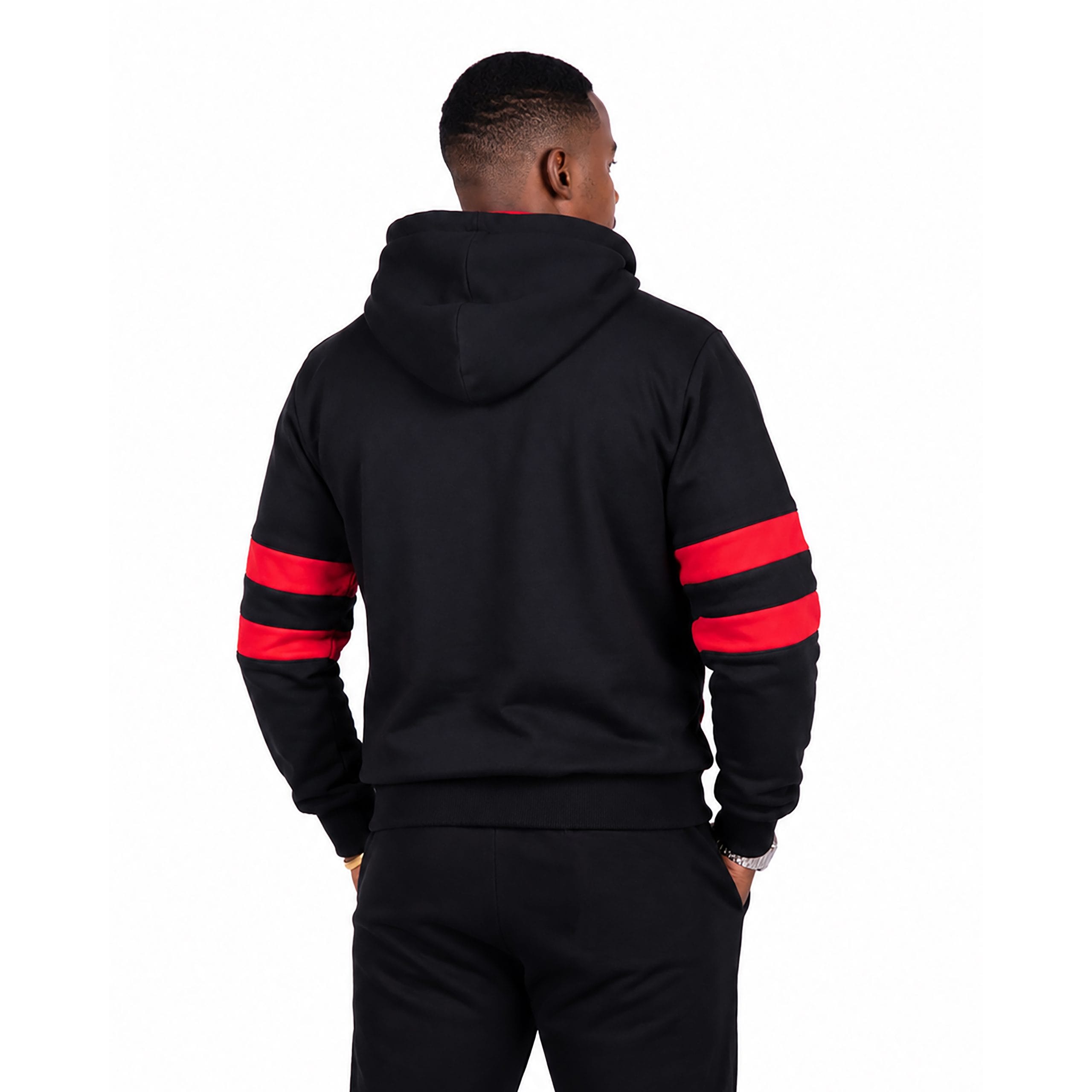 Black Red Hoodie Black Red Hoodie M B