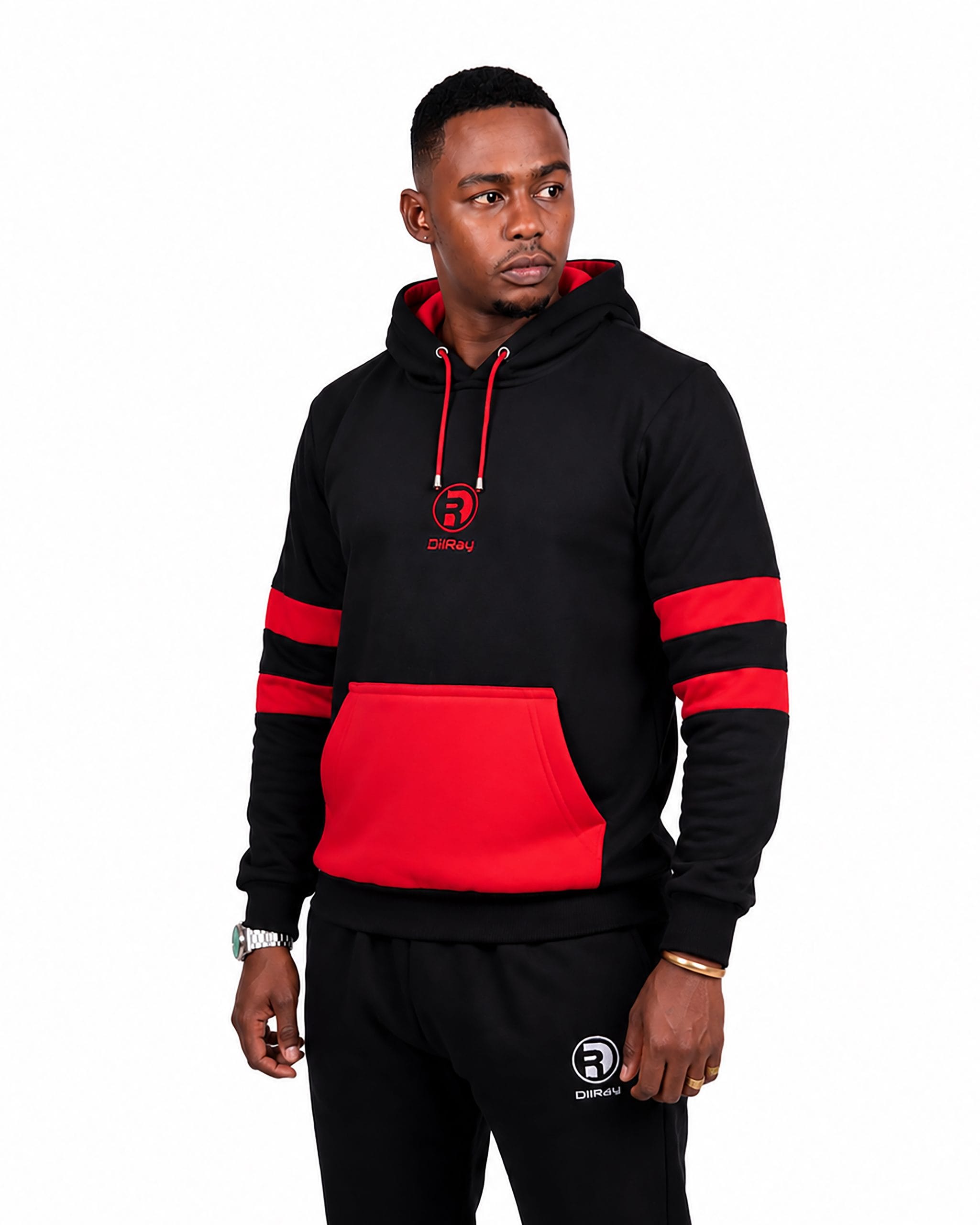 Black Red Hoodie Black Red Hoodie Men