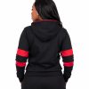 Black Red Hoodie W Back