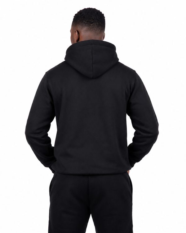 Black Square Hoodie M Back