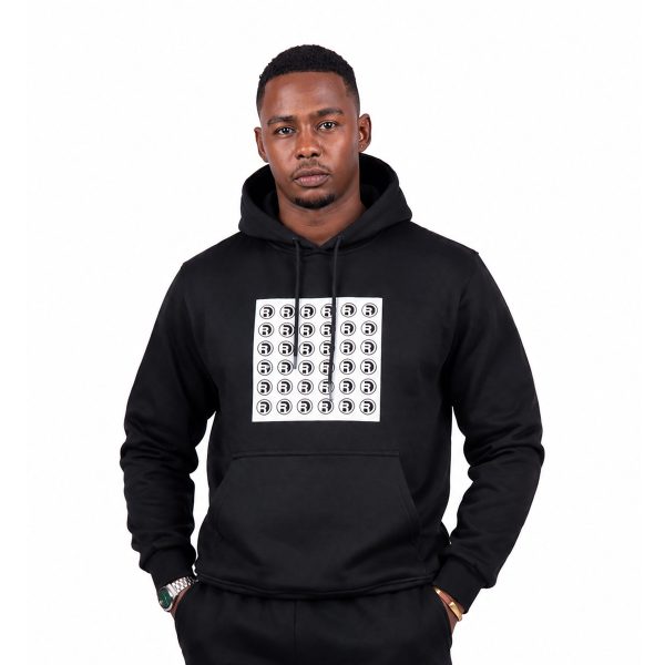 Black Square Hoodie M