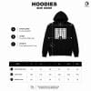 Black Square Hoodie Size Guide