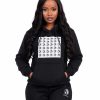 Black Square Hoodie Women