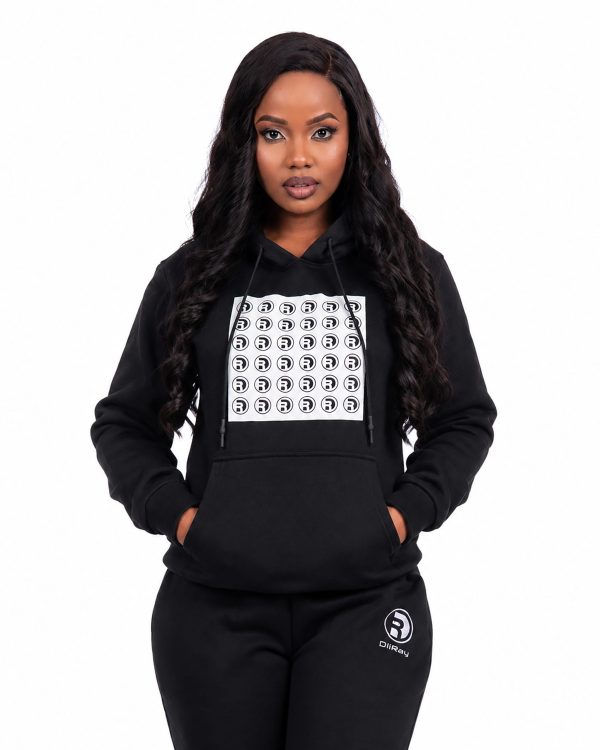 Black Square Hoodie Women