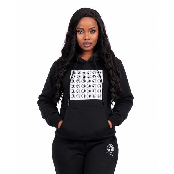 Black Square Hoodie W