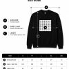 Black Square Sweatshirt Black Square Sweatshirt Size Guide