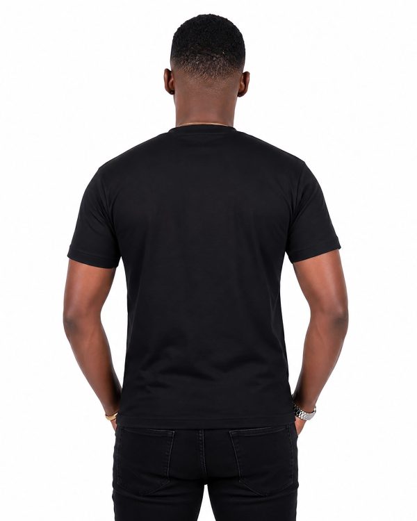 Black Square Tshirt Men Back