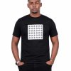 Black Square Tshirt Men Front