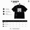 Black Square Tshirt Size Guide