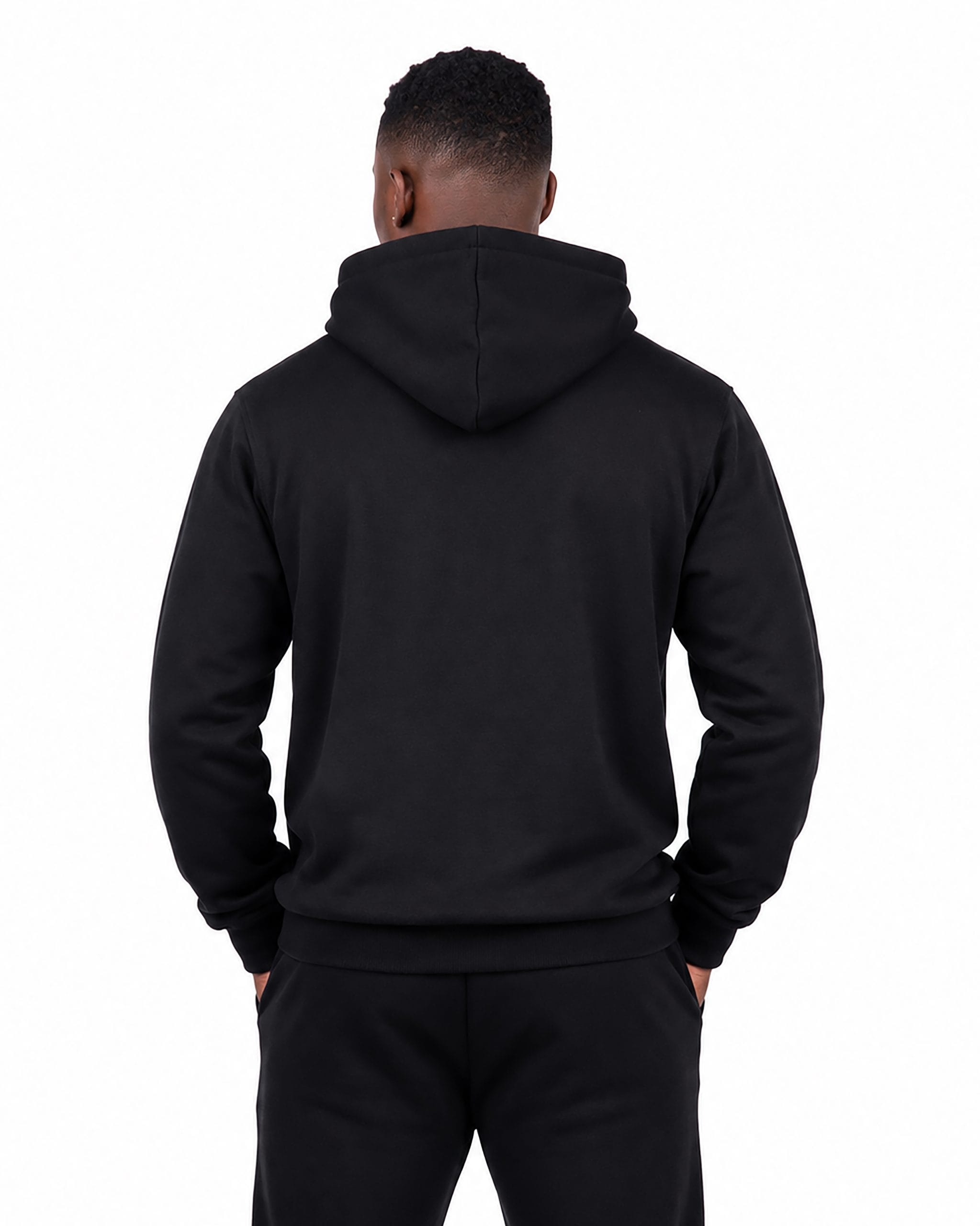 Black Striped Hoodie Black Striped Hoodie M Back