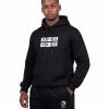 Black Striped Hoodie M