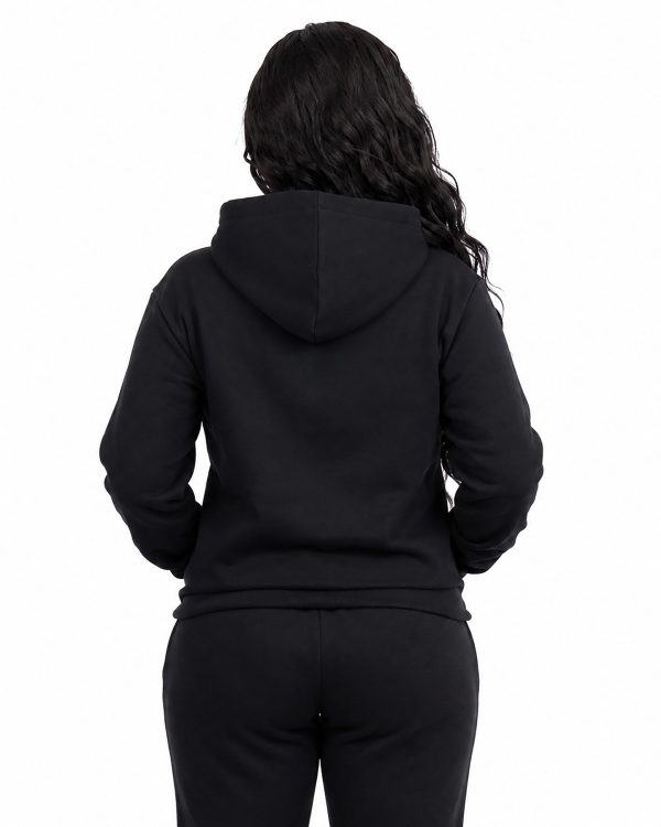 Black Striped Hoodie W Back