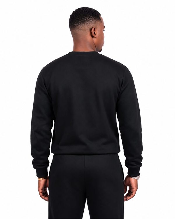 Black Striped Sweatshirt M Back