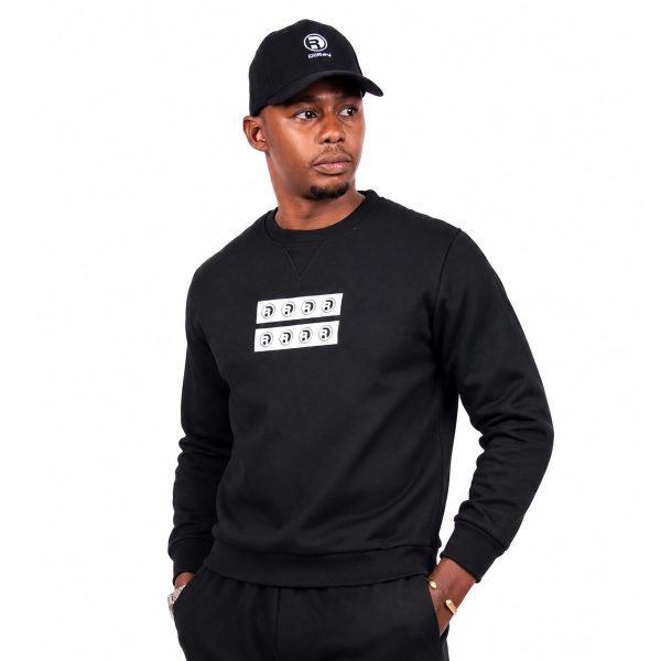 Black Striped Sweatshirt M