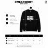 Black Striped Sweatshirt Size Guide