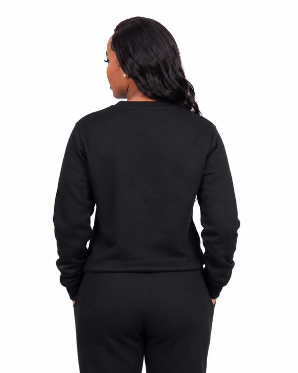 Black Striped Sweatshirt W Back