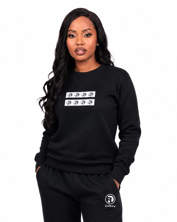 Black Striped Sweatshirt W