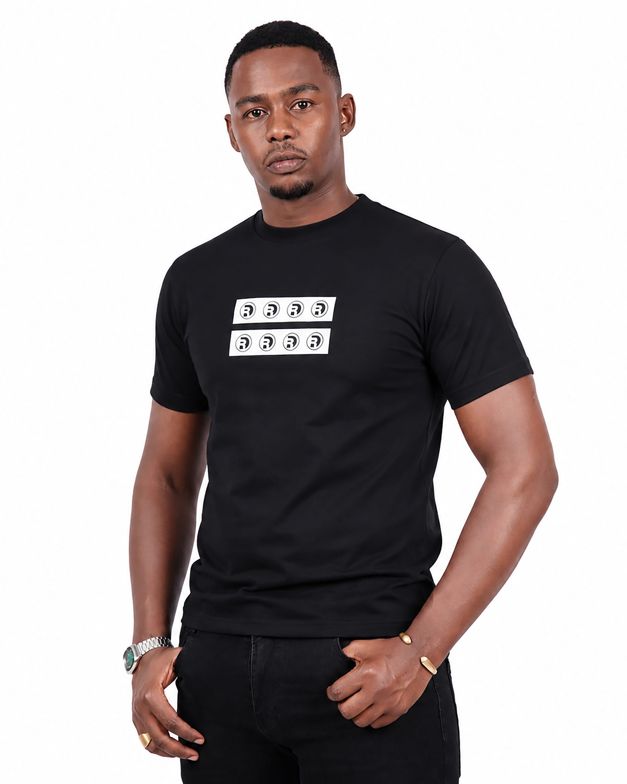 Black Striped Tshirt lack Striped Tshirt Men