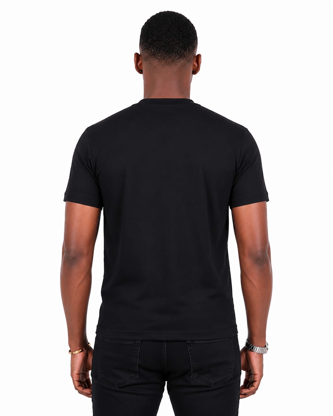 Black Striped Tshirt Black Striped Tshirt Men Back