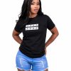 Black Striped Tshirt Black Striped Tshirt W Front