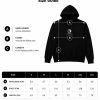 Black Classic Hoodie Hoodies Size Guide