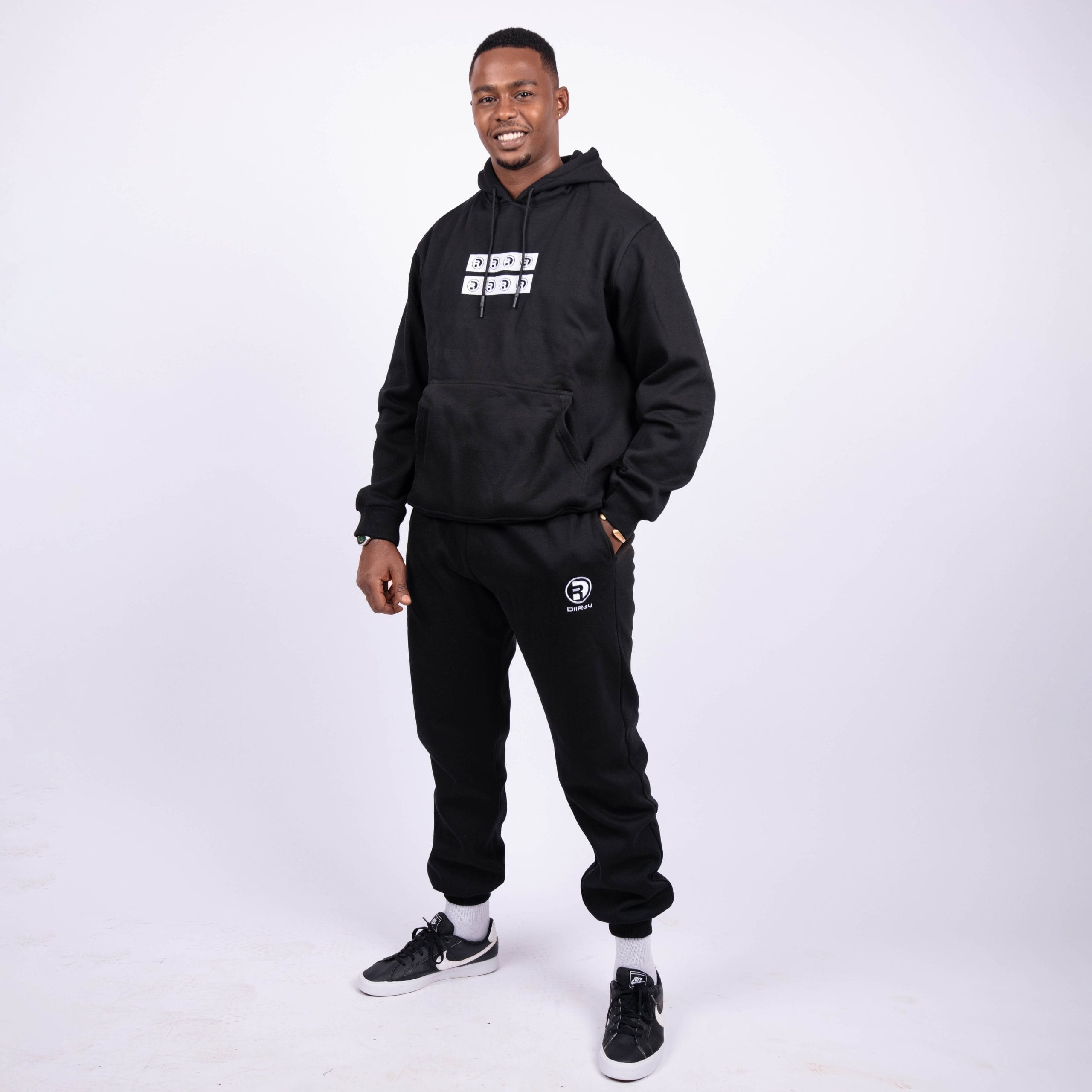 Black Striped Hoodie Black Striped Hoodie - Image 2