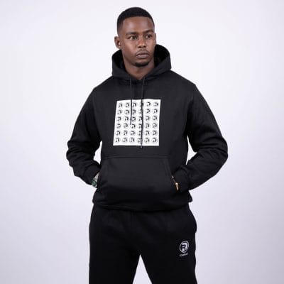 Alternative view of Black Square Hoodie