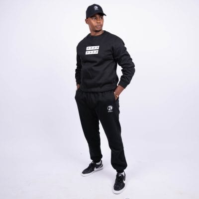 Alternative view of Black Striped Sweatshirt