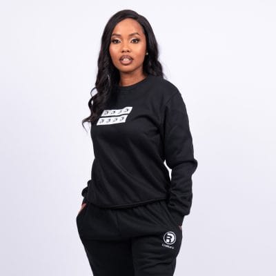 Black Striped Sweatshirt