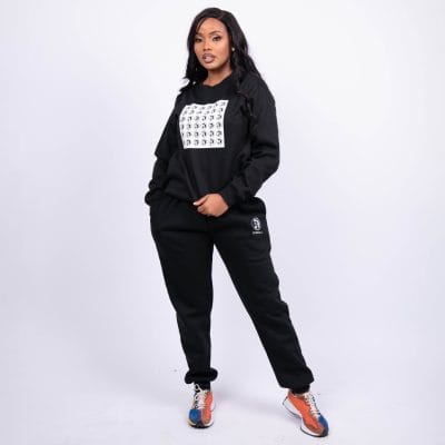 Alternative view of Black Square Sweatshirt