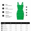 Green Bandage Dress Size Guide