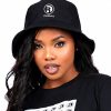 Black Bucket Hat Front