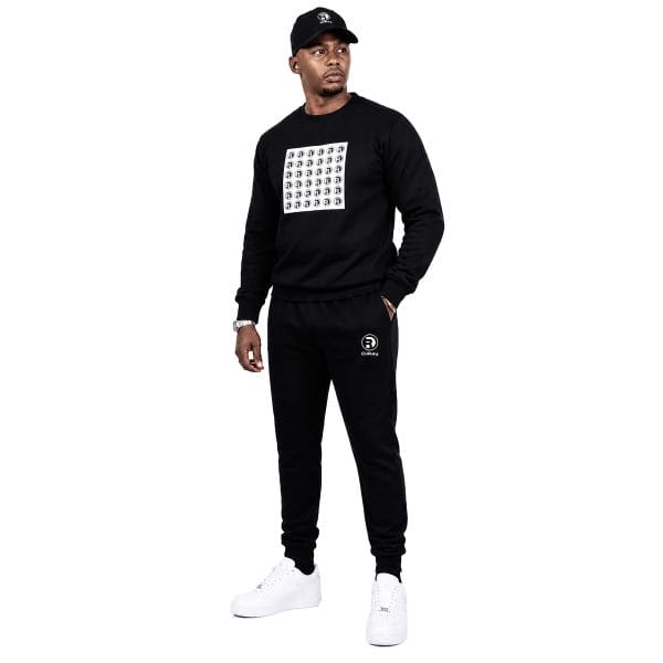 Black Square Sweatshirt Full Set