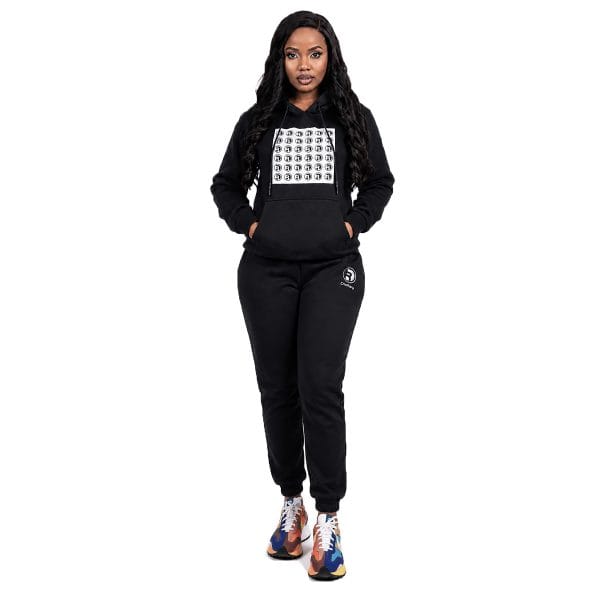 Black Square Hoodie Full Set
