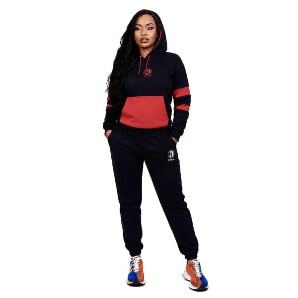 Black Red Hoodie Full Set