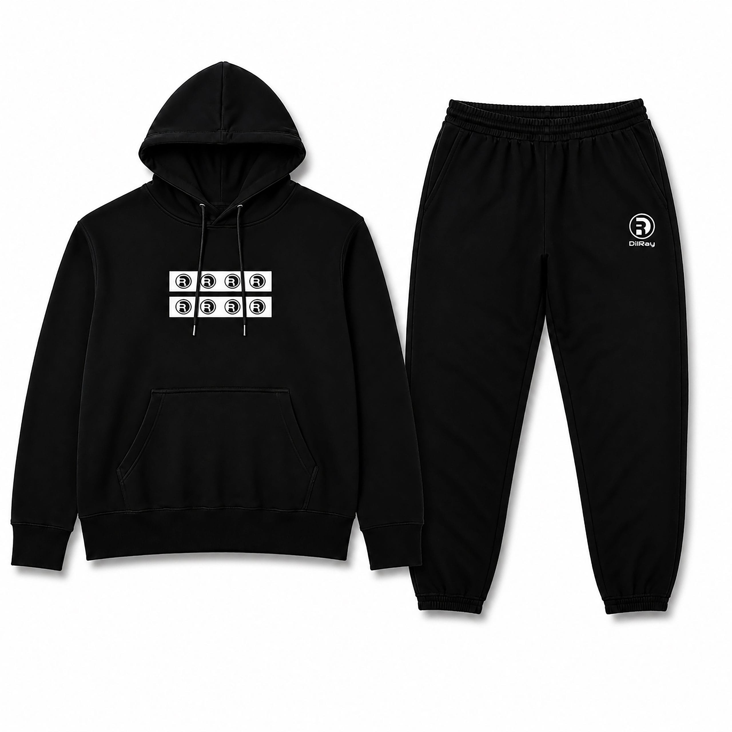 Black Striped Hoodie Full Set Black Striped Hoodie Full Set