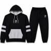 Black Grey Hoodie Full Set