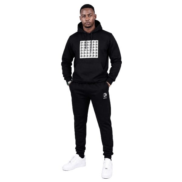 Black Square Hoodie Full Set